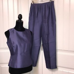 BNWT Talbots Silk Tank & Slacks - 6P
